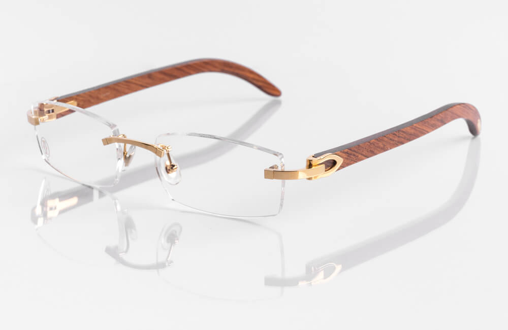 Montura de gafas tres piezas con diseño Retro - ÓPTICA MEDELLÍN